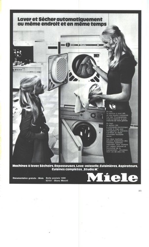 Publicite 1972 miele - publicite,